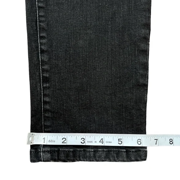 Talbots Simply Flattering 5 Pocket Boyfriend Jeans Black Size 8P - Picture 8 of 8